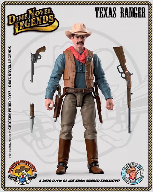 dime novel legends action figures