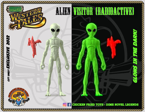alien visitor chicken fried toys